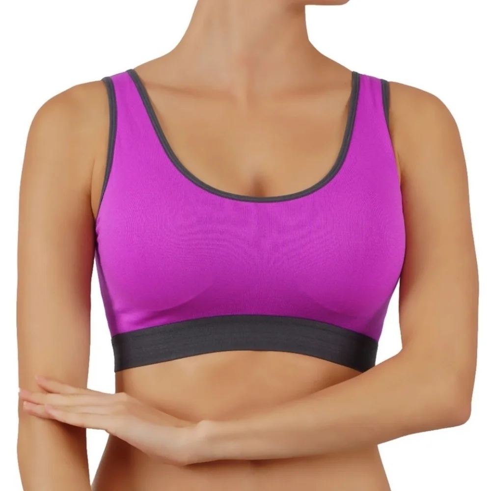 Criss Cross Back High Impact Sport Bra - Picture 4 of 8